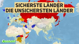 Die sichersten und unsichersten Länder der Welt [upl. by Hieronymus]