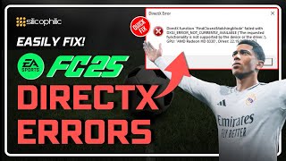 How to Fix EA FC 25 DirectX Errors  DirectX Function FailedGraphics Driver Crashed SOLVED [upl. by Kwabena]