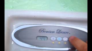 ES14 Premium Leisure Swim Spa Control Panel Operation [upl. by Enehpets]