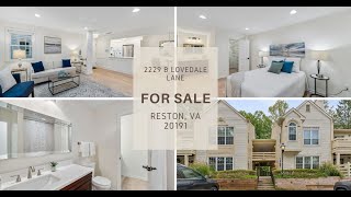 For Sale 2229 Lovedale Lane Unit 302B Reston VA 20191  395000 [upl. by Merriman]