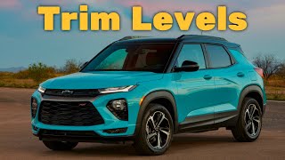 2022 Chevy Trailblazer Trim Levels and Standard Features Explained [upl. by Anelhtak]