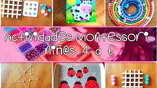 Actividades Montessori divertidas para niñs de 4 a 6 años [upl. by Eisdnyl245]