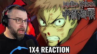 JUJUTSU KAISEN 1X4 REACTION quotCurse Womb Must Diequot [upl. by Micheil]