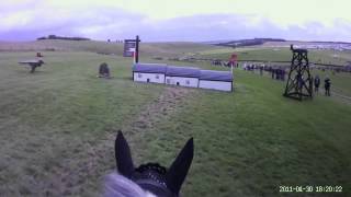 Francis Whittington Cross Country Head Cam Barbury Horse Trials [upl. by Bart]