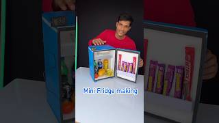 How to make mini refrigerator at home hackerjp shorts [upl. by Annasus311]