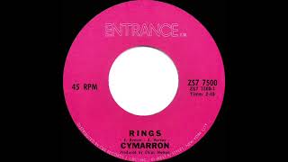 1971 HITS ARCHIVE Rings  Cymarron mono 45 [upl. by Ruthy]