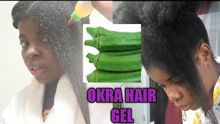 3 ways to use Okra gel for fast hair growth Okra hair gel for prepoo detangler conditioner [upl. by Sybyl367]