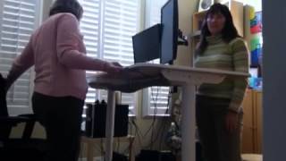 Karens sitstand desk [upl. by Edahsalof]