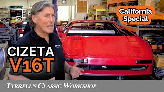 California dreamin’ of the Cizeta V16T  Tyrrells Classic Workshop [upl. by Eirroc]