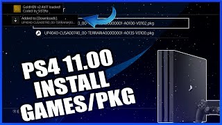 HOW TO INSTALL GAMESPKG ON 1100 JAILBREAK USING GoldHEN amp FTP [upl. by Rossing]