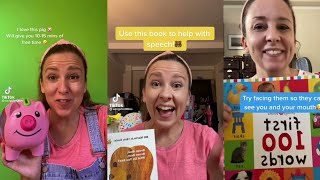 Books for babies Toddlers speech therapy Ms Rachel Tiktok Compilation MikoMiks TV [upl. by Emersen]