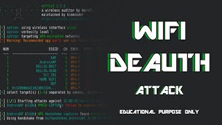 WiFi Deauth Attack  Wifite  Explain in Sinhala [upl. by Hajidahk]