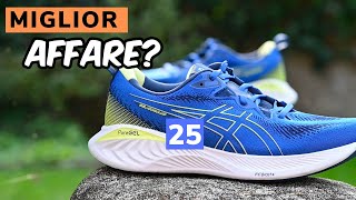 ASICS GelCumulus 25 la recensione di una scarpa MORBIDA e dallottimo rapporto QUALITA  PREZZO [upl. by Nimajneb57]