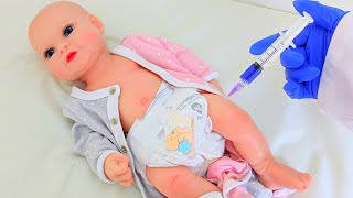 Silicone Baby Gets Vaccination and Wellness Check [upl. by Peirce]