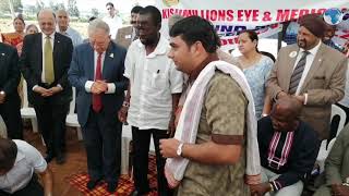 Kisumu Governor Anyang Nyongo is led in a Hindu ritual at Kisumu Lion Eye Hospital [upl. by Anwahsal]