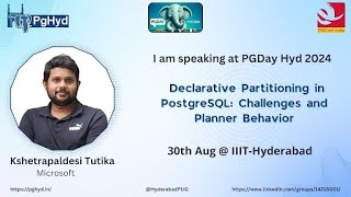 Declarative Partitioning in PostgreSQL Challenges and Planner Behavior by Kshetrapaldesi Tutika [upl. by Crawley578]