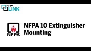 Mounting Portable Fire Extinguishers with NFPA 10 [upl. by Paolina136]