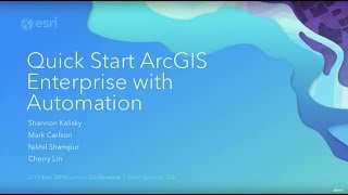 Quick Start ArcGIS Enterprise with Automation [upl. by Ranilopa472]