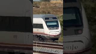 RENFE ALVIA S121 passing at 250kph railway highspeedtrain train alvia renfe [upl. by Meraree]