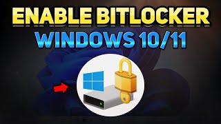 How to Enable BitLocker Drive Encryption on Windows 1110 Tutorial [upl. by Leonora536]