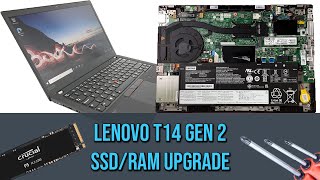 Lenovo ThinkPad T14 Gen 2 SSDRAM upgrade [upl. by Casi]