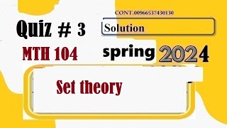 mth 104 quiz 3 solution spring 2024mth104 quiz 3 solution spring 2024 [upl. by Remde]