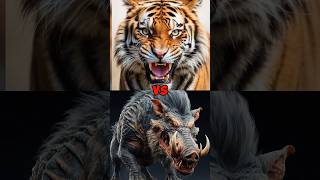 Tiger vs Boar trending viral reels animal boar lion bear [upl. by Nottirb202]