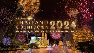 Amazing Thailand Countdown 2024 at ICONSIAM on 2931 DEC 2023 [upl. by Aremaj792]