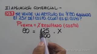 PORCENTAJES Aumentos y Descuentos Sucesivos  Aplicación Comercial [upl. by Dammahom]