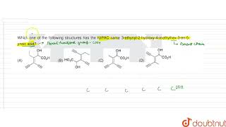 Which one of the following structures has the IUPAC name 3  ethynyl 2 hydroxy 4 methylhex [upl. by Patt]