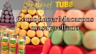 Cómo hacer Macaron masa y relleno [upl. by Otineb637]