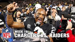 Charles Woodson Says Goodbye To Raider Nation  Chargers vs Raiders  NFL [upl. by Millicent]