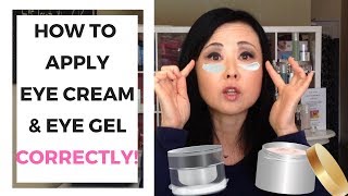 How to Apply Eye Cream amp Eye Gel CORRECTLY [upl. by Eltrym899]