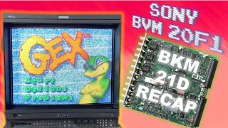 Revisiting the Sony BVM 20F1 BKM21D no colour fix operation hours amp transcoding composite to RGB [upl. by Enaerb]