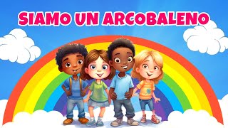 SIAMO UN ARCOBALENO  Canzone per bambini su diversità e inclusione Giornata dei calzini spaiati [upl. by Enilorac]