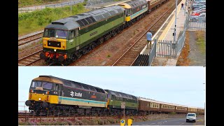 47810 amp 47712 on Cornish Riviera Mazey Day Statesman at Totnes amp Starcross 290624 [upl. by Drusi]