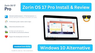 Zorin OS 17 Pro Installation amp Review  How to install Zorin OS 17 Dual Boot in Hindi [upl. by Yht]