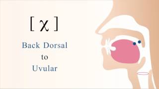 χ  LongX unvoiced dorsal uvular non sibilant fricative [upl. by Ianteen64]