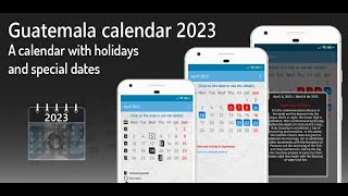 Guatemala calendar 2023 [upl. by Dnaloy345]