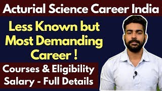 Actuarial Science Careers India  Less Known Career in India  Salary  ACET  IAI [upl. by Salas]