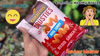 Cornitos Crusties King Curry Bean Sancks  Healthy Sancks ReviewMasterAmit [upl. by Calvo]