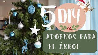 ADORNOS PARA ĂRBOL DE NAVIDAD 5 IDEAS  DIY  Lorena Gil [upl. by Mcclelland]