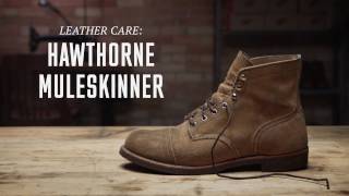 Red Wing Heritage  Hawthorne Muleskinner Roughout Leather Care [upl. by Asselim]