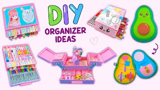 AMAZING ORGANIZER IDEAS  SIDE OPENING DESK ORGANIZER From Waste Cardboard and more [upl. by Ahsaetal]