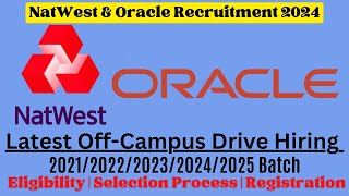 Oracle off campus drive for 202320242025 batch Latest Internship for Freshers Jobs 2024 [upl. by Zeitler]