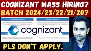 COGNIZANT Mass Hiring 202423222120   Cognizant GenC amp Genc Elevate [upl. by Mchale301]