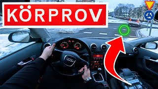 UPPKÖRNING BIL  GODKÄNT KÖRPROV Häng MED i bilen på KÖRNING PROV uppkörning körkort [upl. by Turne]