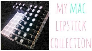 ♡ My MAC Lipstick Collection with Swatches amp Favorites  GettingPretty [upl. by Anehta142]