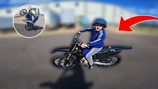 11 YEAR OLD WHEELES YZ125 LIKE A PRO [upl. by Behnken338]