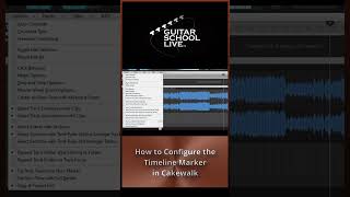 How to Configure the Timeline Marker in Cakewalk [upl. by Zaccaria]